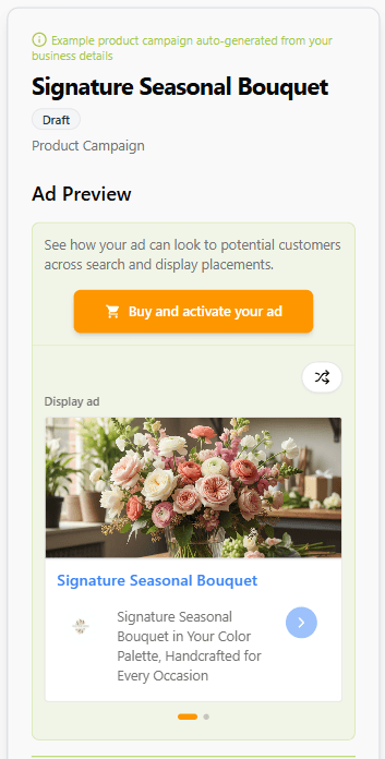 ExactAD | Ad preview example